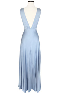 1930s Bias Gown - Blue Fog