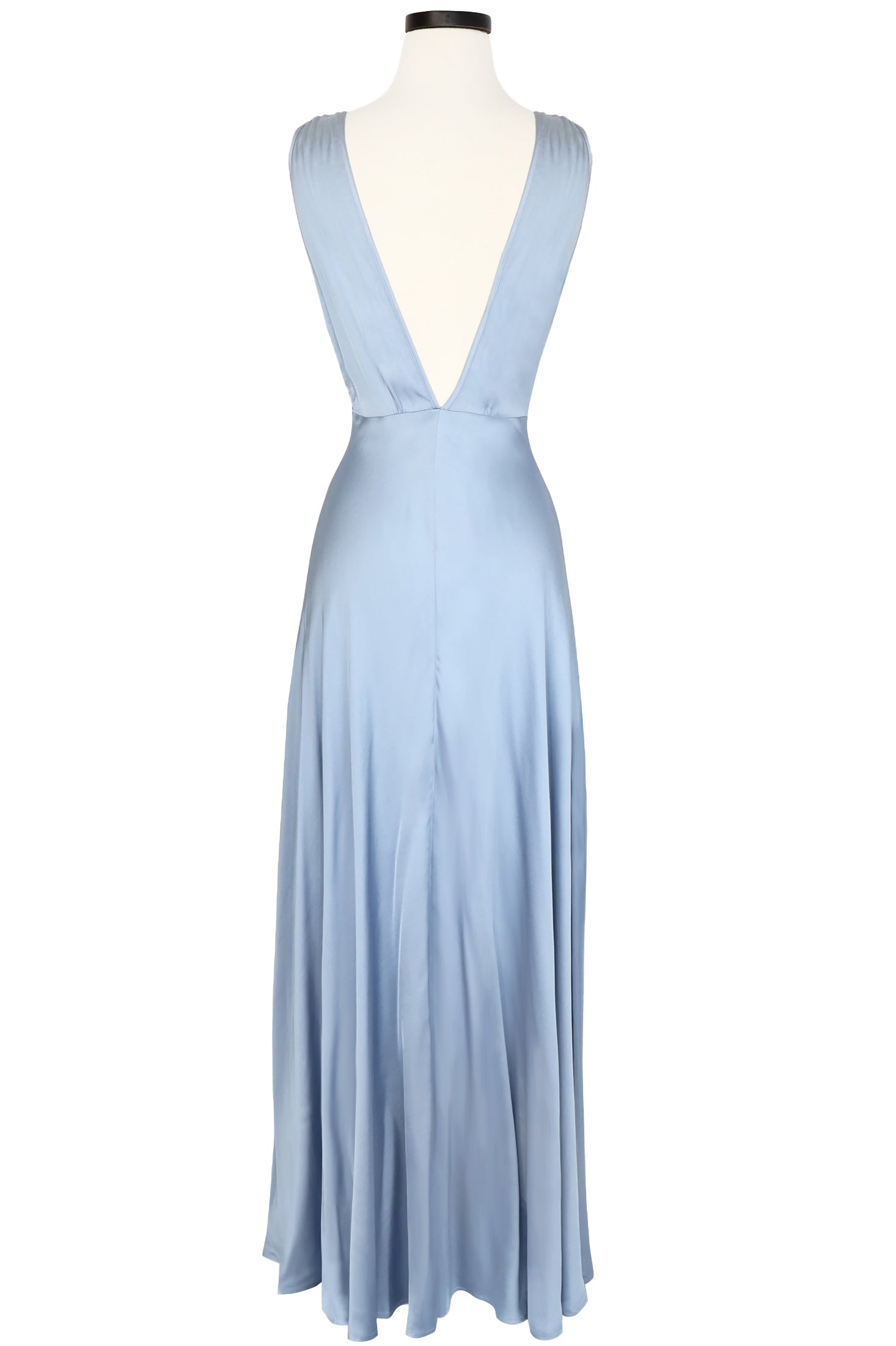 1930s Bias Gown - Blue Fog