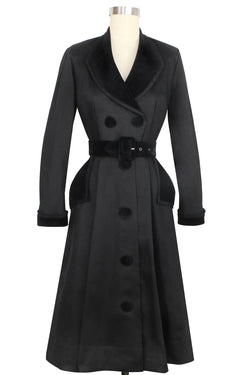 Fontaine Coat Dress - Black