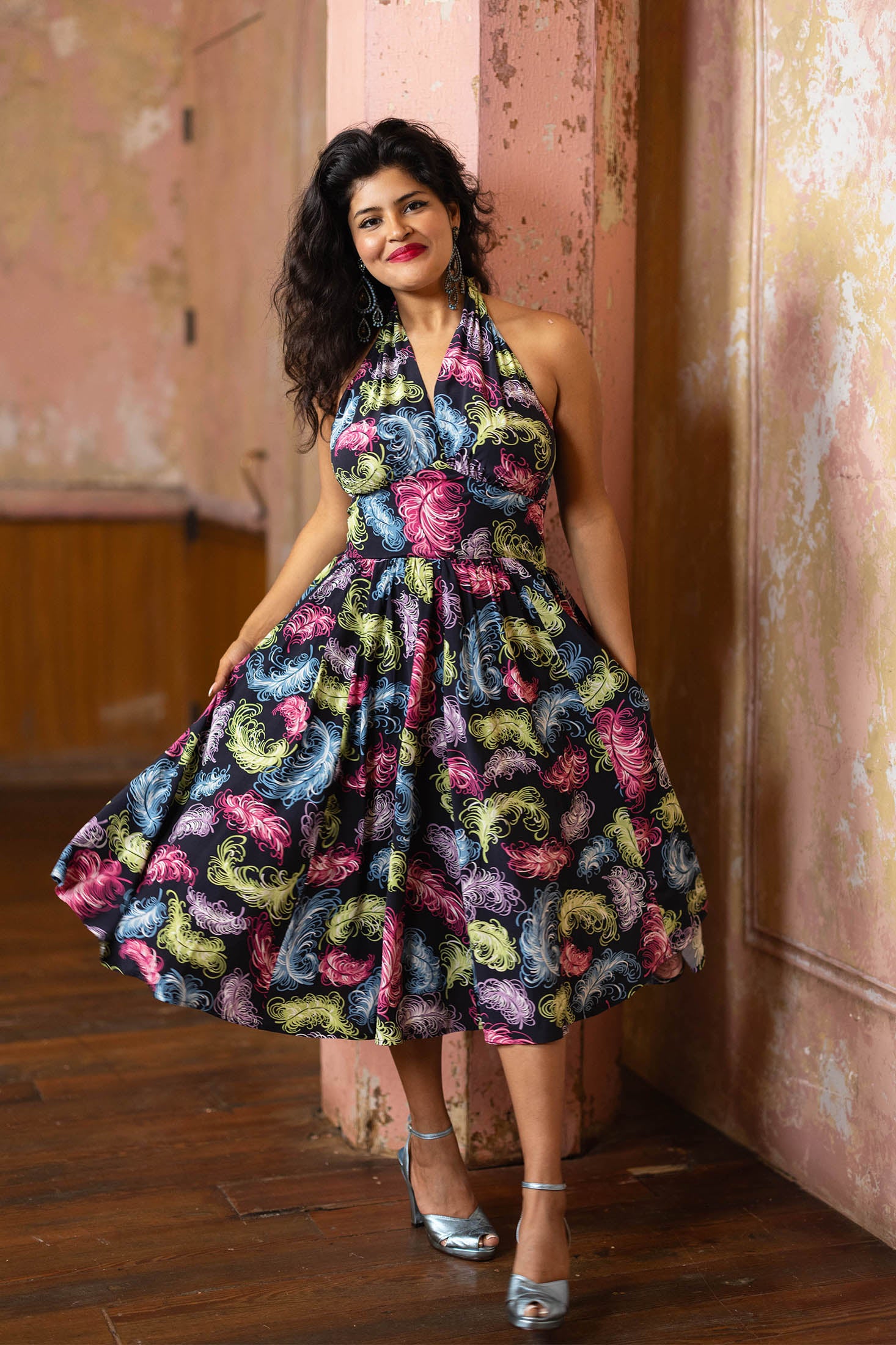 Dottie Dress - French Feathers - Sale ##description##