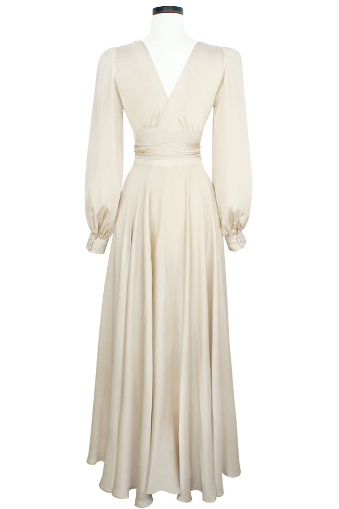 Gene Dress - Ivory Satin