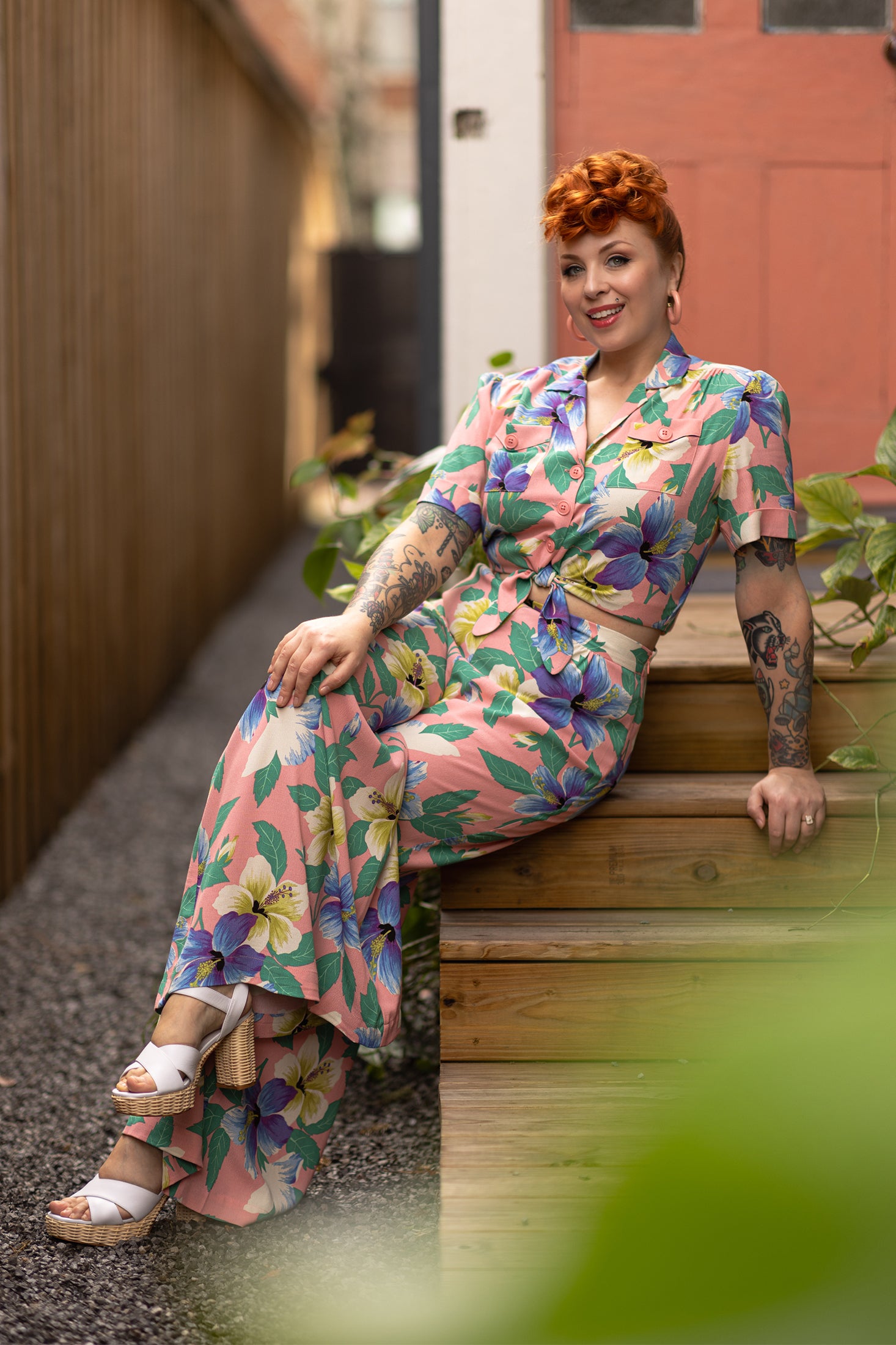 Belle Pants - Hibiscus - Sale