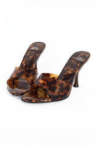 Jeffery Campbell Agent Heeled Slide - Tortoise
