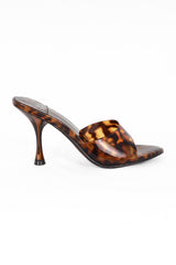 Jeffery Campbell Agent Heeled Slide - Tortoise