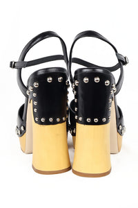 Jeffery Campbell Extrovert Platform pump - Black Silver