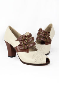 Re-Mix Aviator 3 - Ivory & Brown Combo