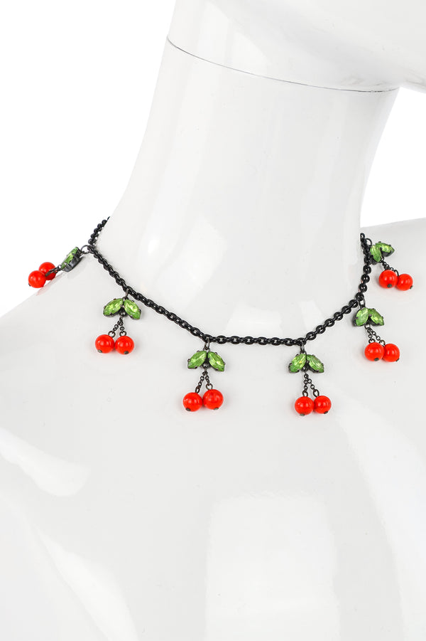 De Luxe Cherry Necklace