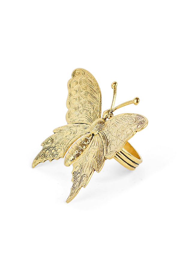 Yochi Large Butterfly Ring
