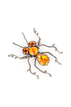 De Luxe Amber Bug Brooch