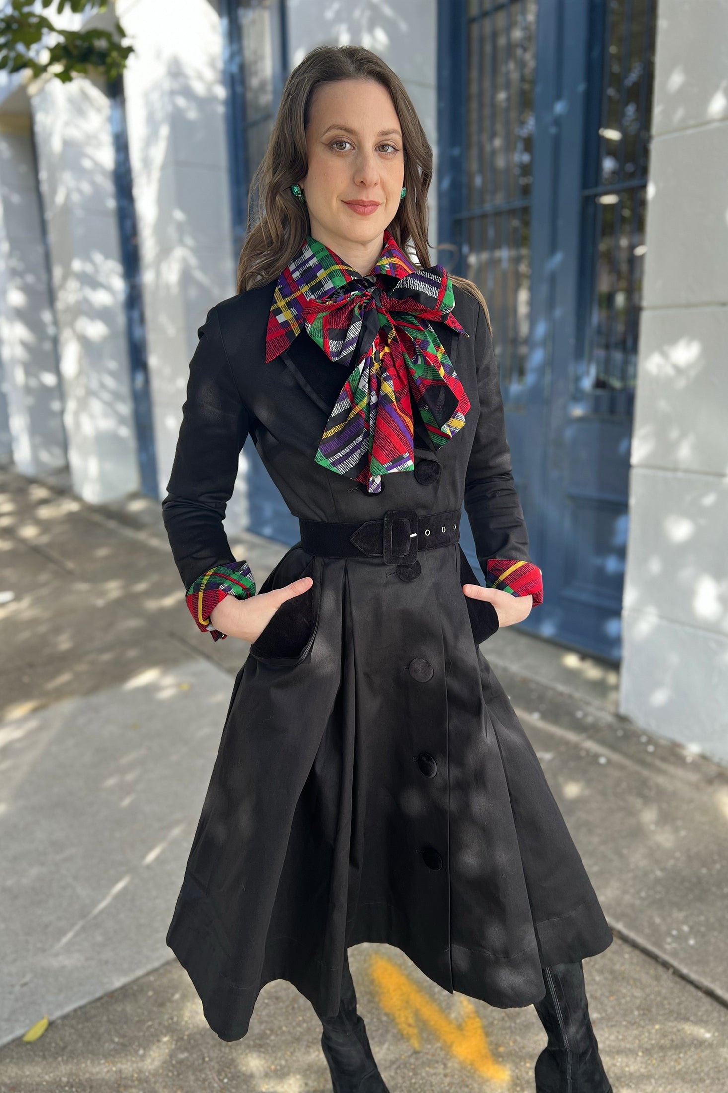 Fontaine Coat Dress Black Sale - Main Image