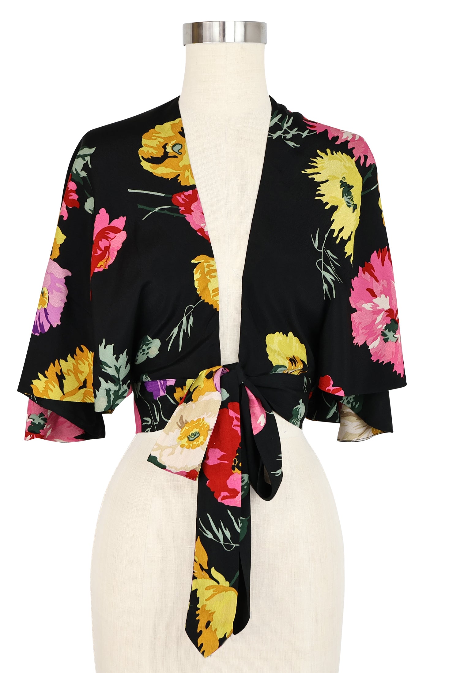 30s Wrap Top - Museum Floral ##description##