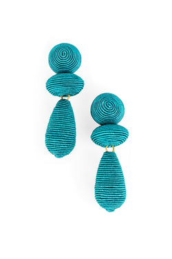 Thread Geometric Drop Earrings