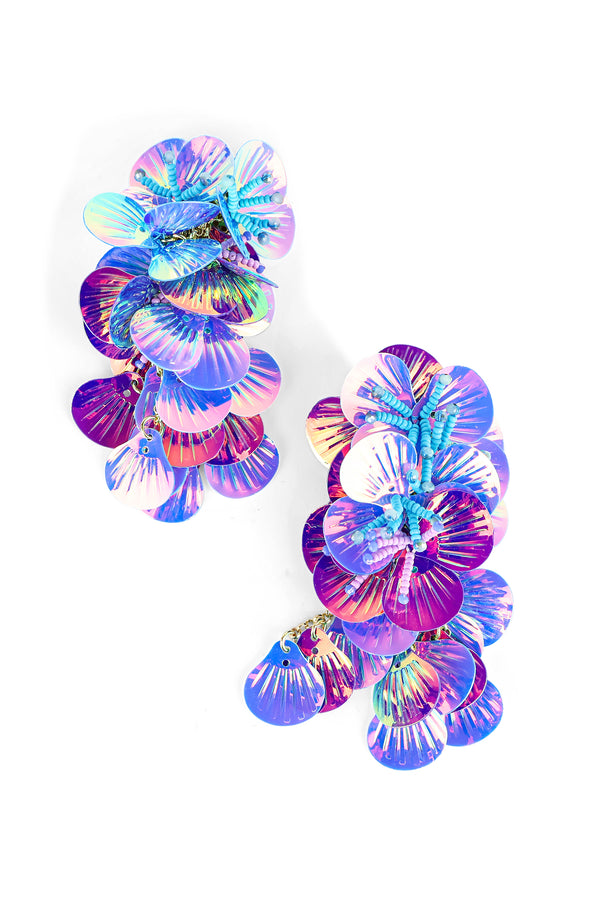 Sequin Flower Chacha Earrings