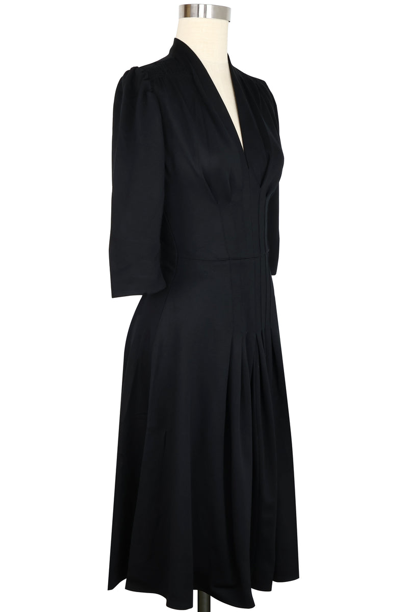 Jenny Long Sleeve Dress - Black Stretch