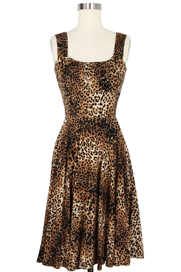 Norma Jean Dress - Leopard