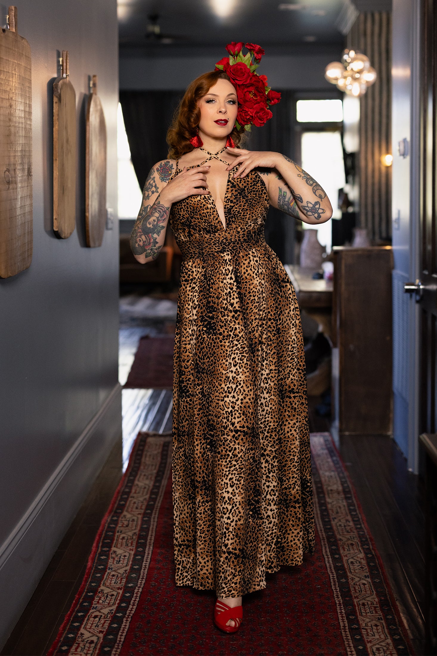 Jagger Dress - Leopard Print - Sale ##description##