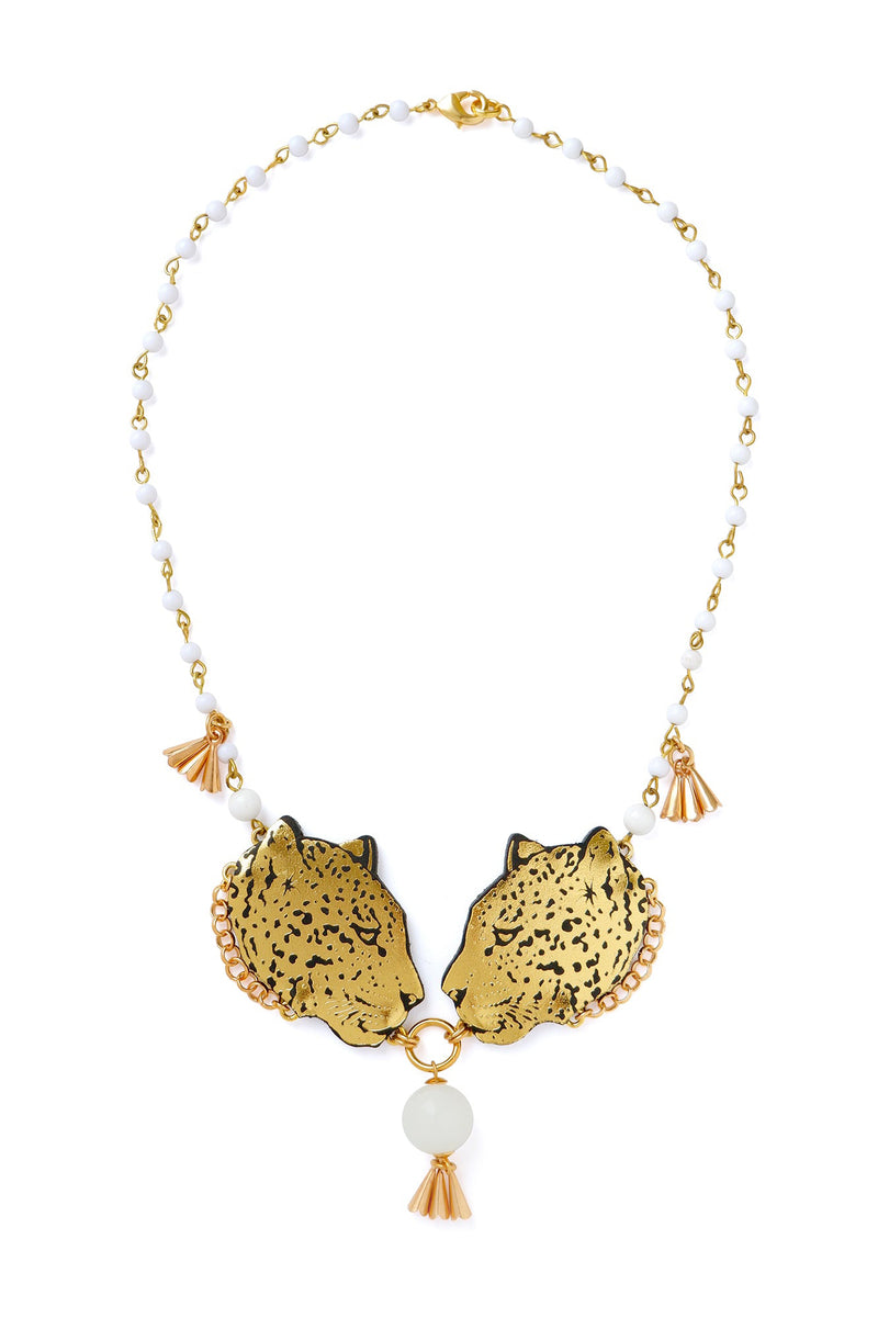 Rosita Bonita Leopard Head Necklace