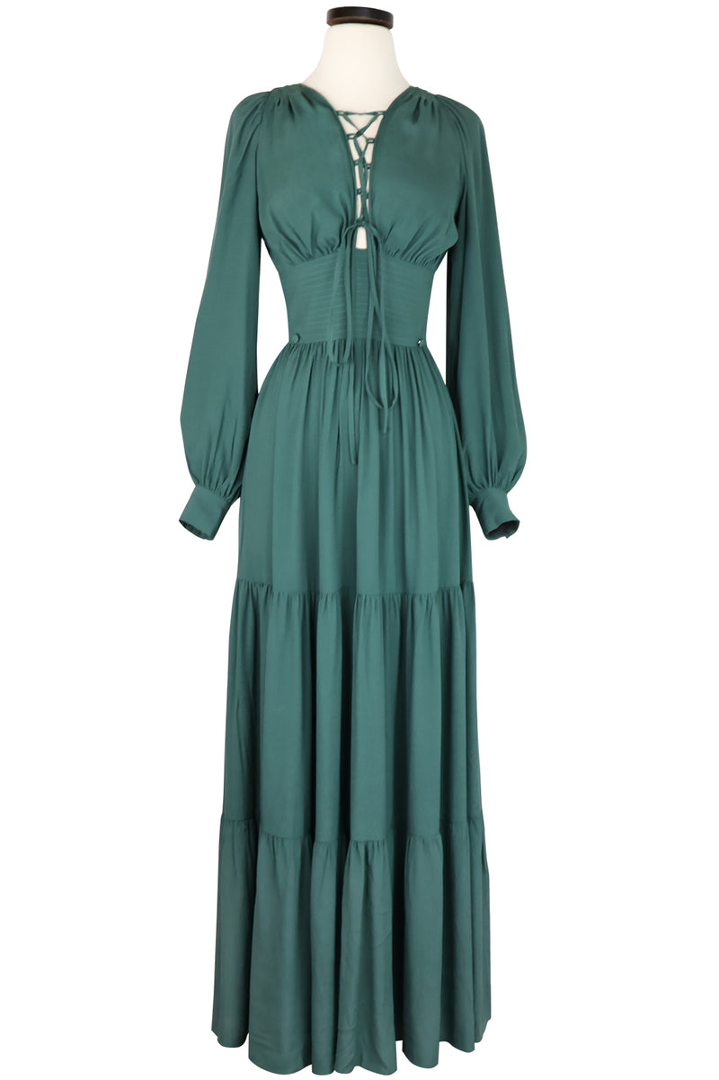 Guinevere Dress - Light Hunter Green