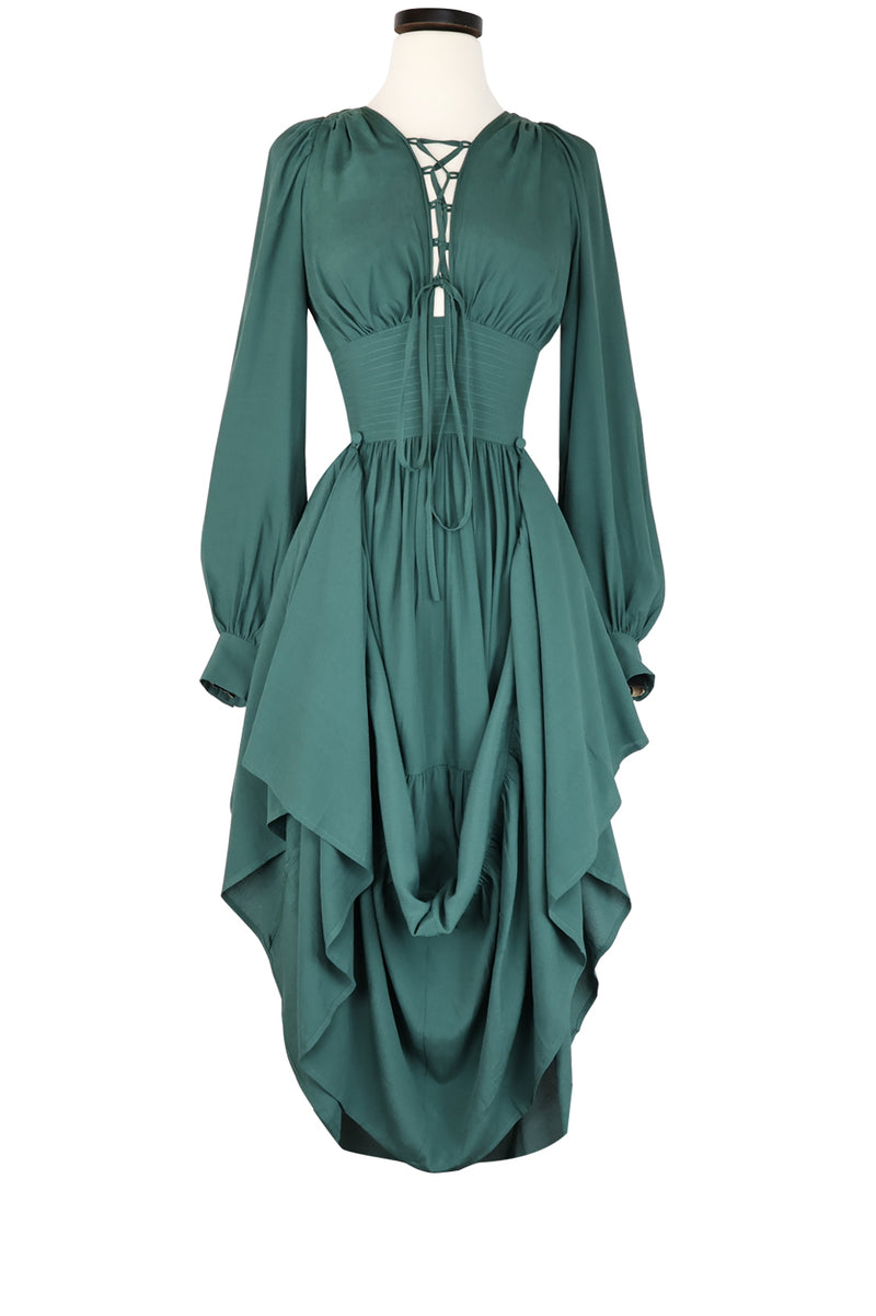 Guinevere Dress - Light Hunter Green