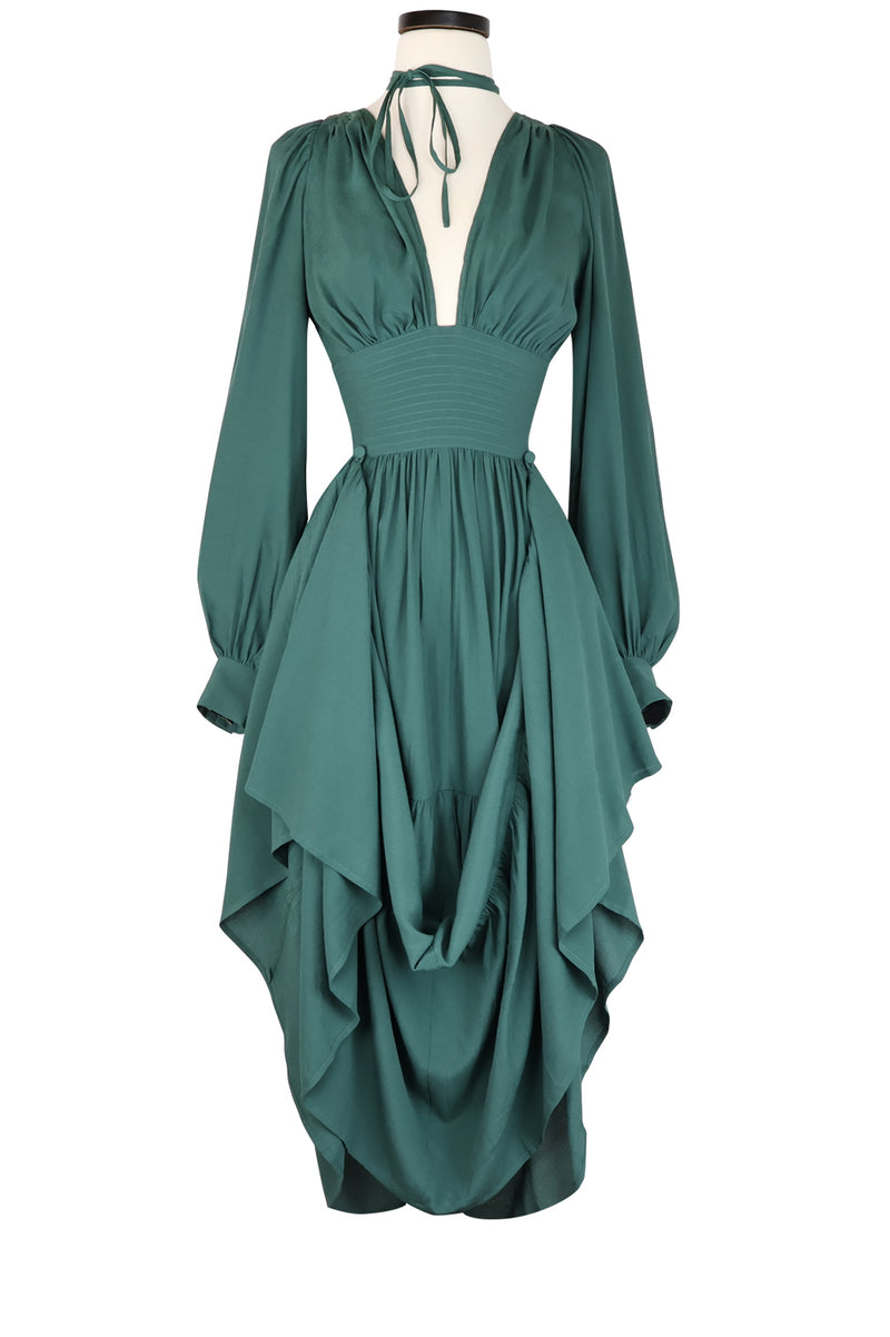 Guinevere Dress - Light Hunter Green