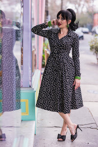 L'agent Coat Dress - Lucille Dots
