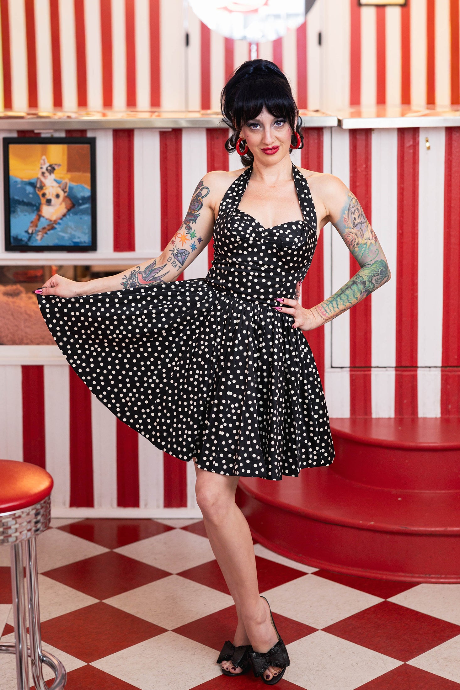 Lena Mini Dress - Lucille Dots