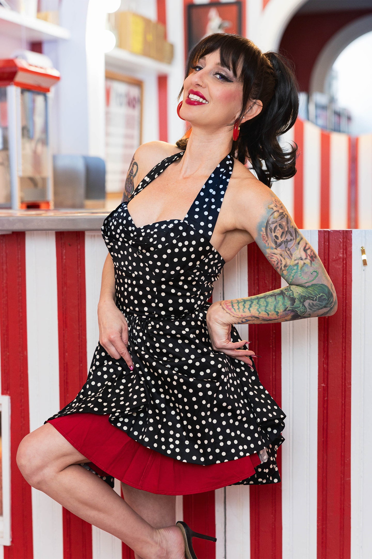 Lena Mini Dress - Lucille Dots