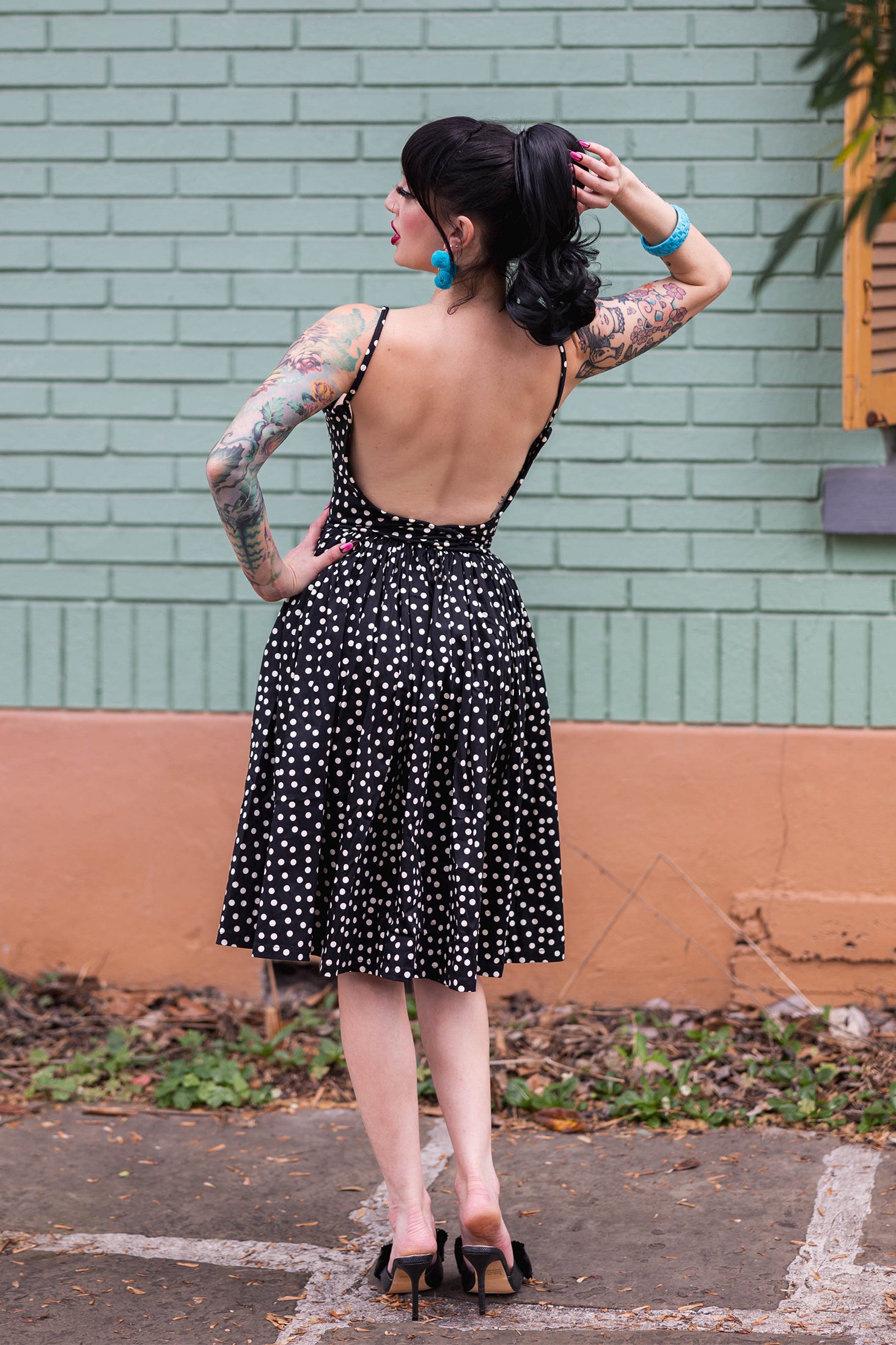 Trashy Diva - Trashy Diva Backless Holly Dress - Lucille Dots