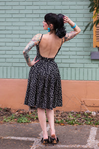 Backless Holly Dress - Lucille Dots ##description##