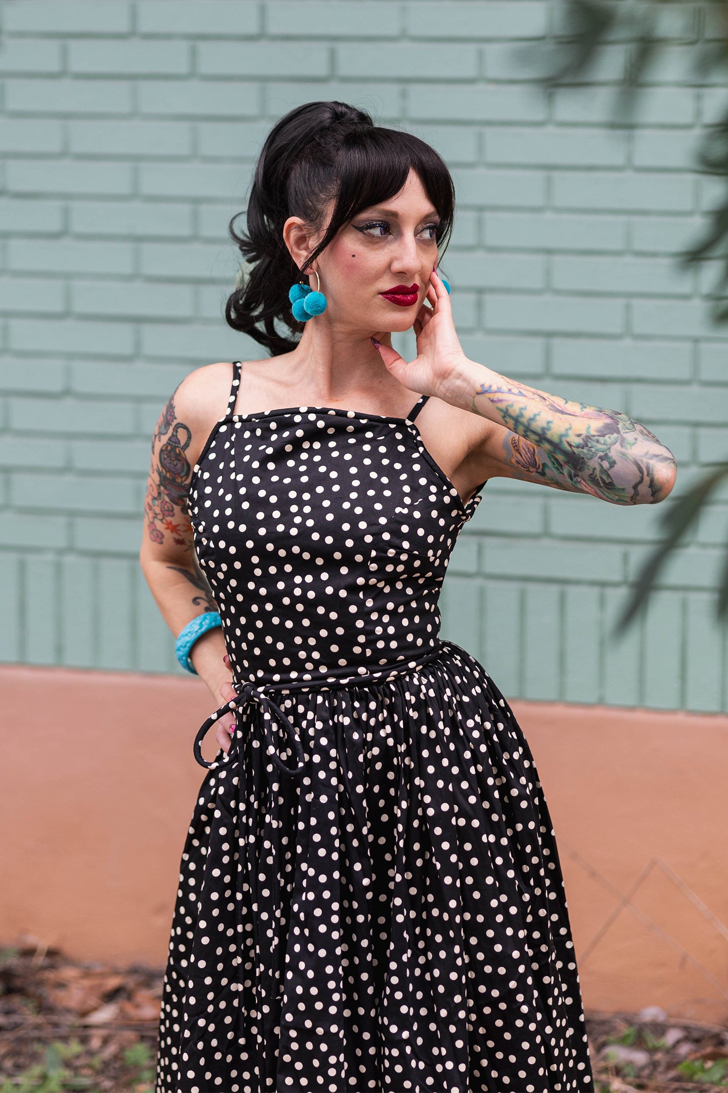 Trashy Diva - Trashy Diva Backless Holly Dress - Lucille Dots