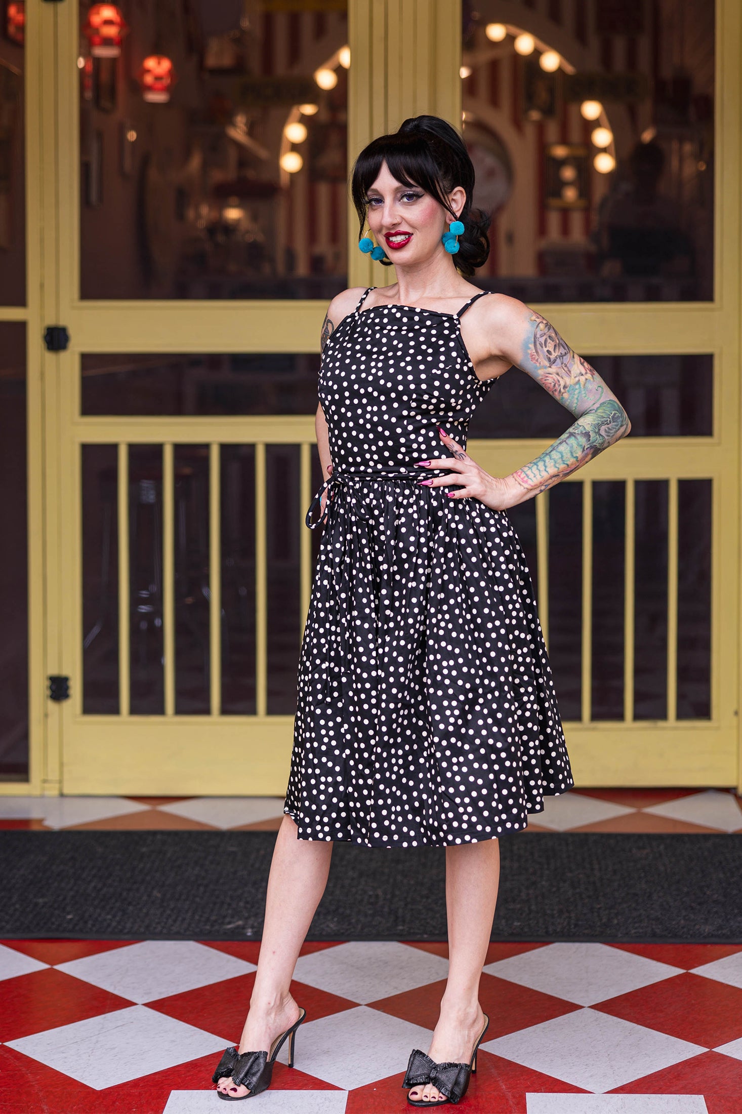 Backless Holly Dress - Lucille Dots ##description##