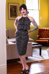 Ruffle Halter - Lucille Dots