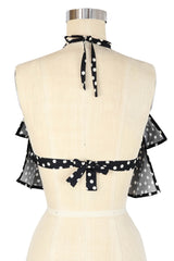 Ruffle Halter - Lucille Dots