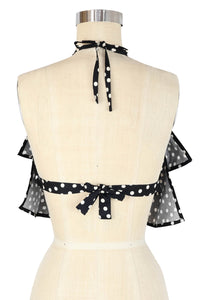 Ruffle Halter - Lucille Dots