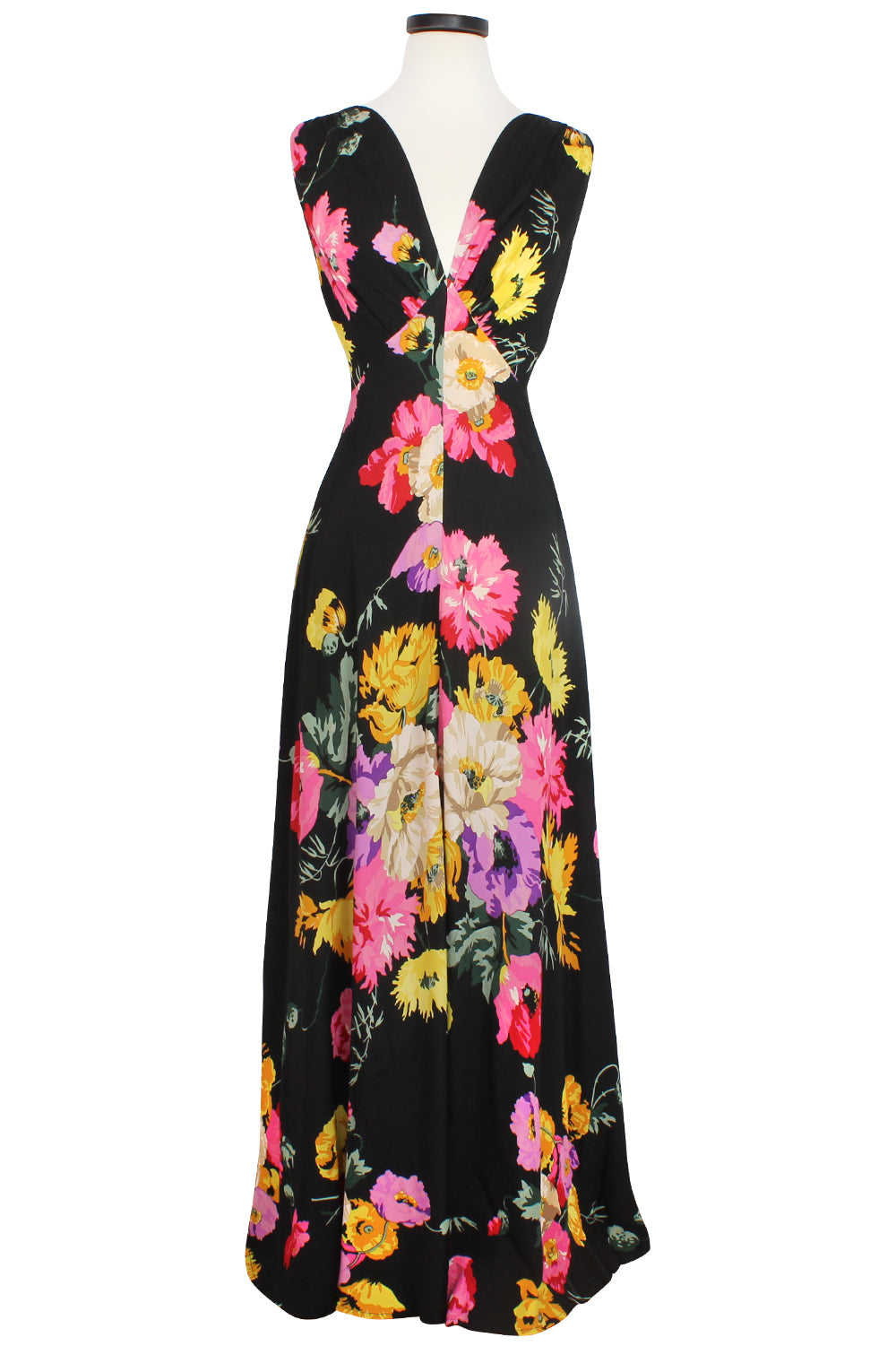 1930s Bias Gown - Museum Floral 1930s Bias Gown - Museum Floral