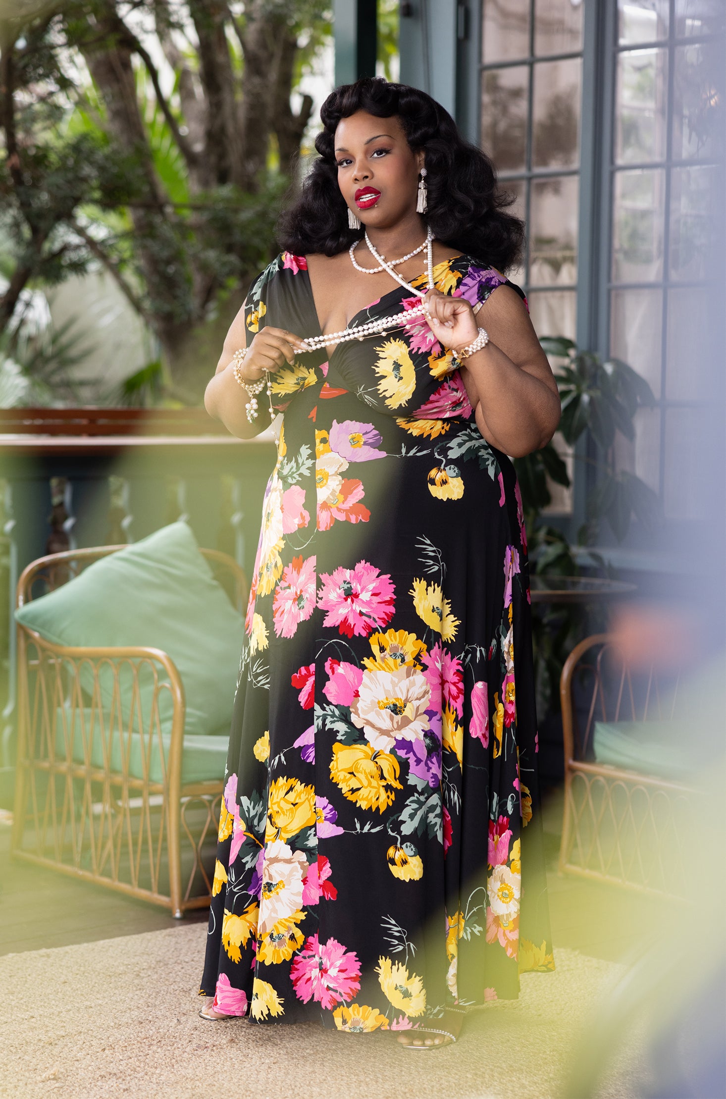 1930s Bias Gown - Museum Floral