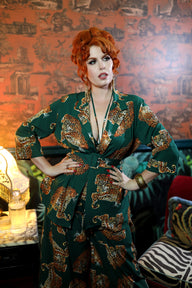 Heather Blazer - My Pet Leopard - Green