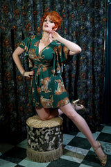 Ziggy Wrap Top - My Pet Leopard - Green