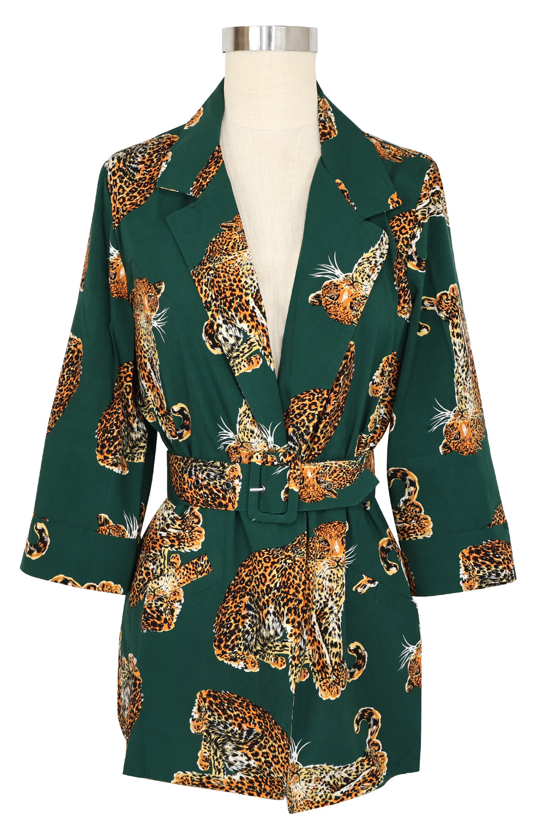 Heather Blazer - My Pet Leopard - Green