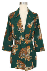 Heather Blazer - My Pet Leopard - Green