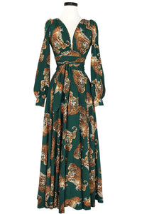Gene Dress - My Pet Leopard - Green