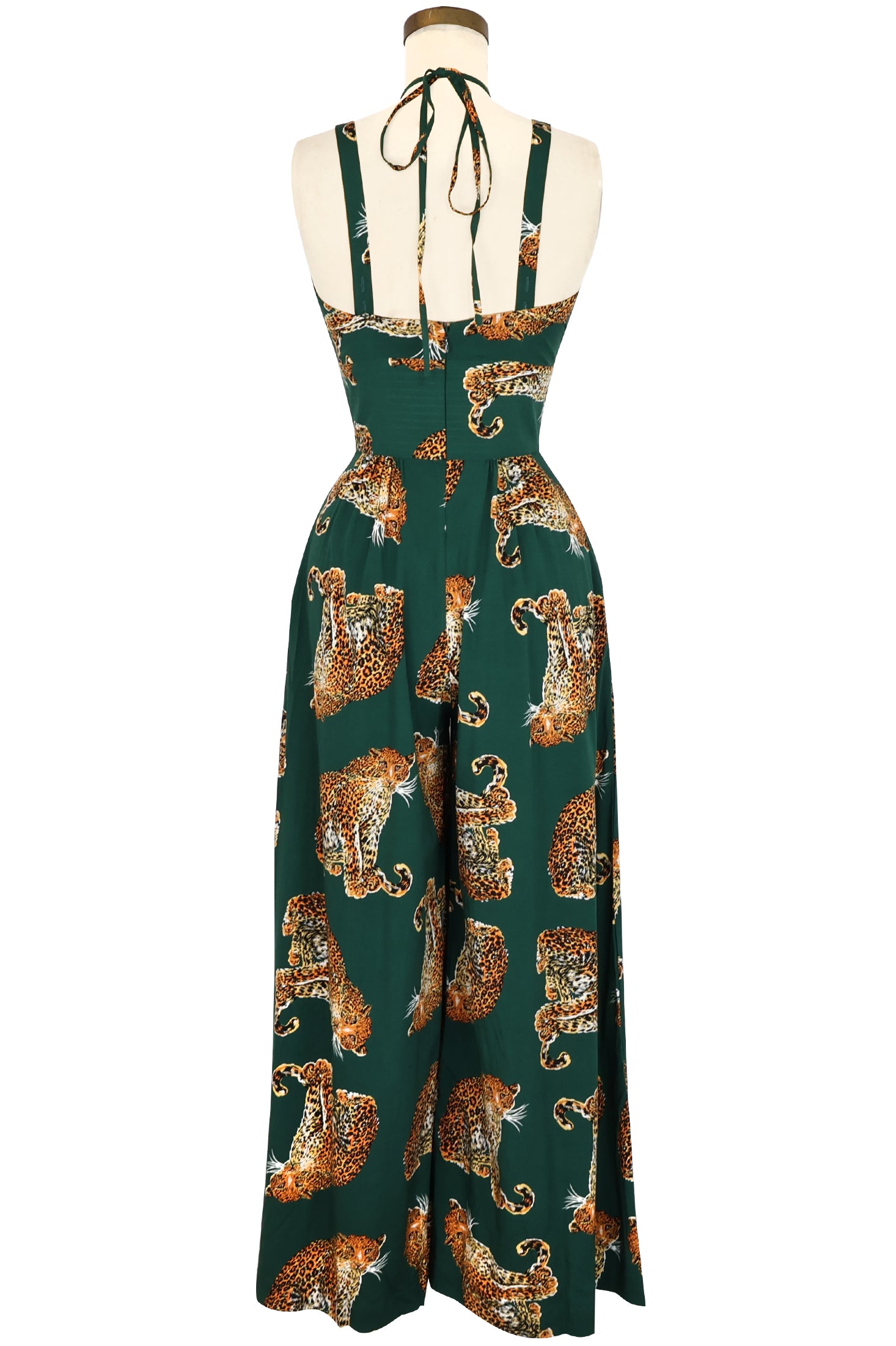 Minda Jumpsuit - My Pet Leopard - Green