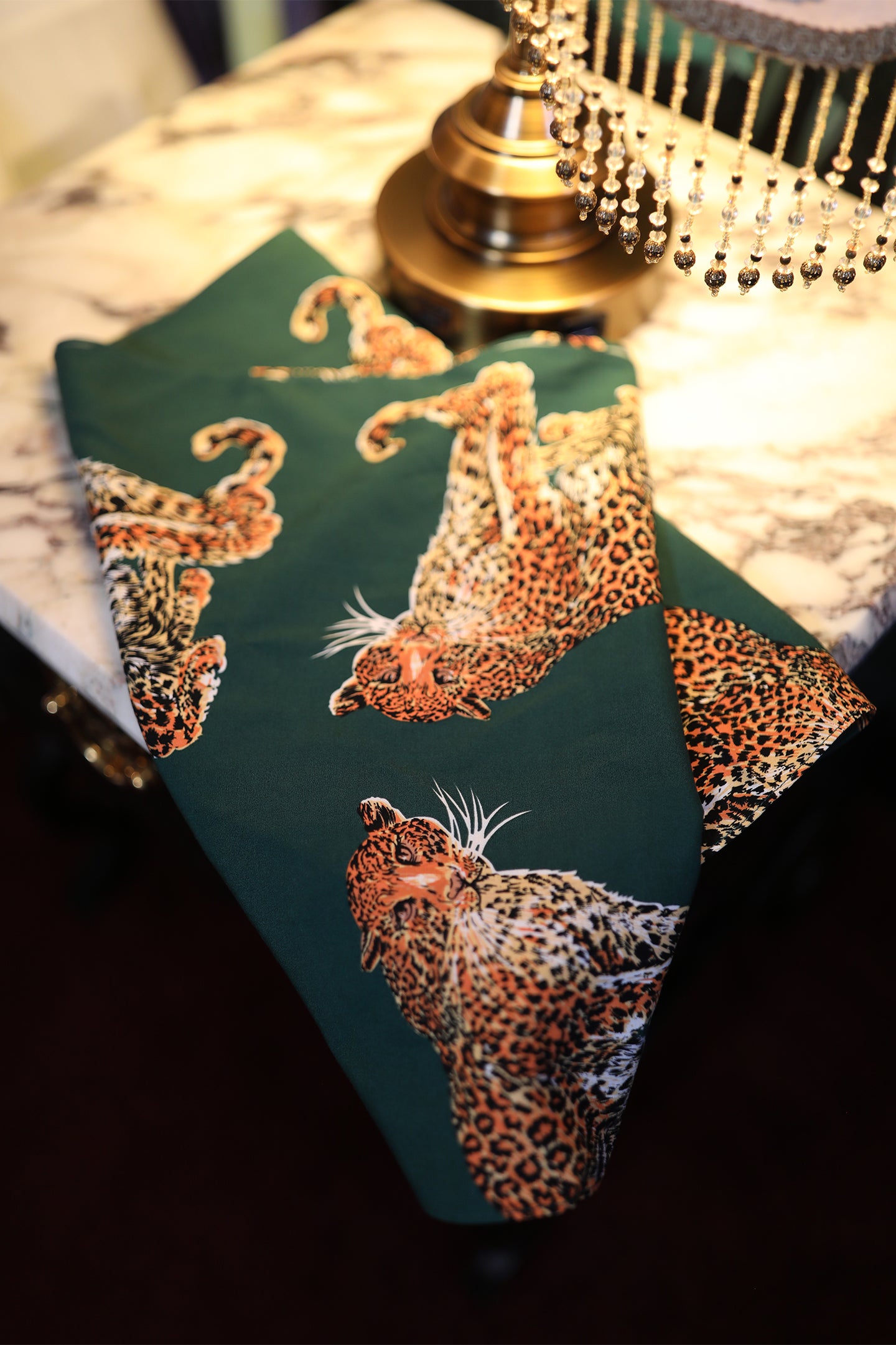 Wrap Scarf - My Pet Leopard - Green