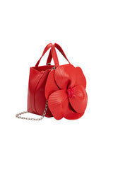 Melie Bianco Monroe Flower Vegan Leather Top Handle Bag ##description##