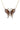 Anne Koplik Large Mocha and Lavender Butterfly Crystal Necklace
