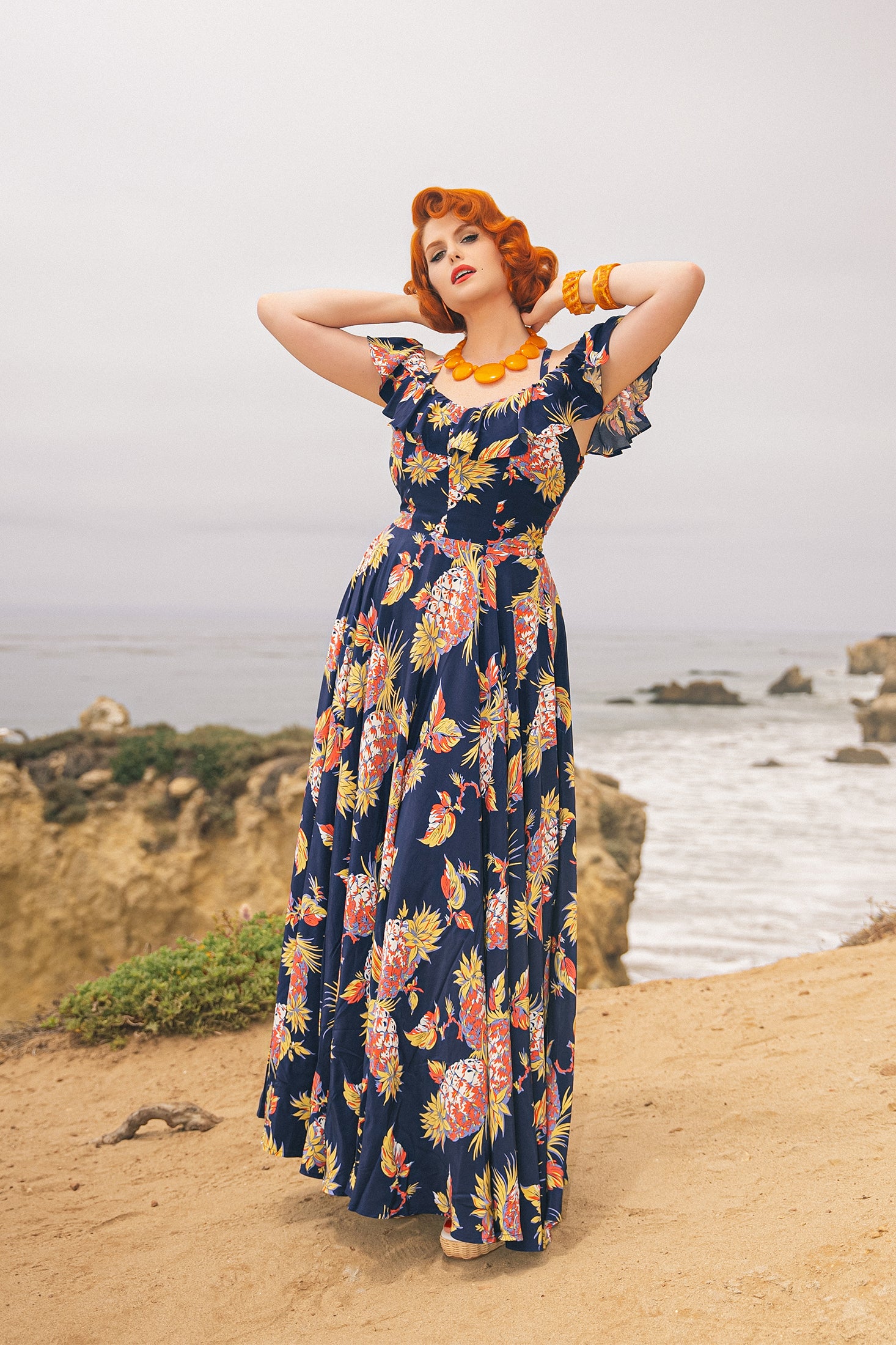 maxi dress description Hollywood Circle Long Dress