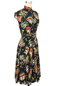 Zip Front Marie Dress - Pirate Treasure