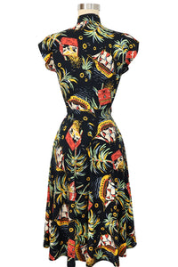 Zip Front Marie Dress - Pirate Treasure