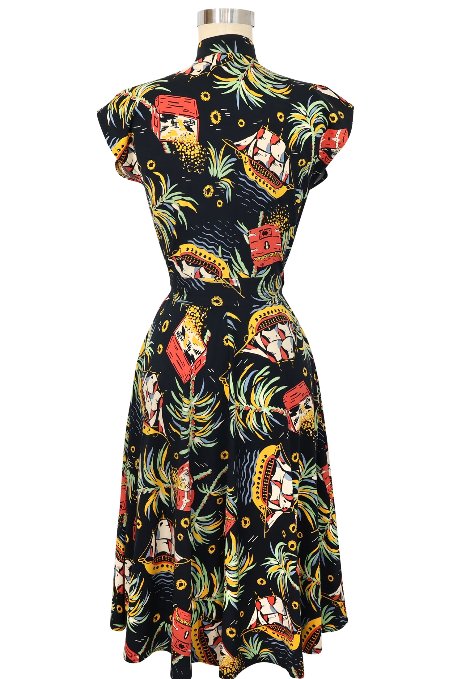 Zip Front Marie Dress - Pirate Treasure