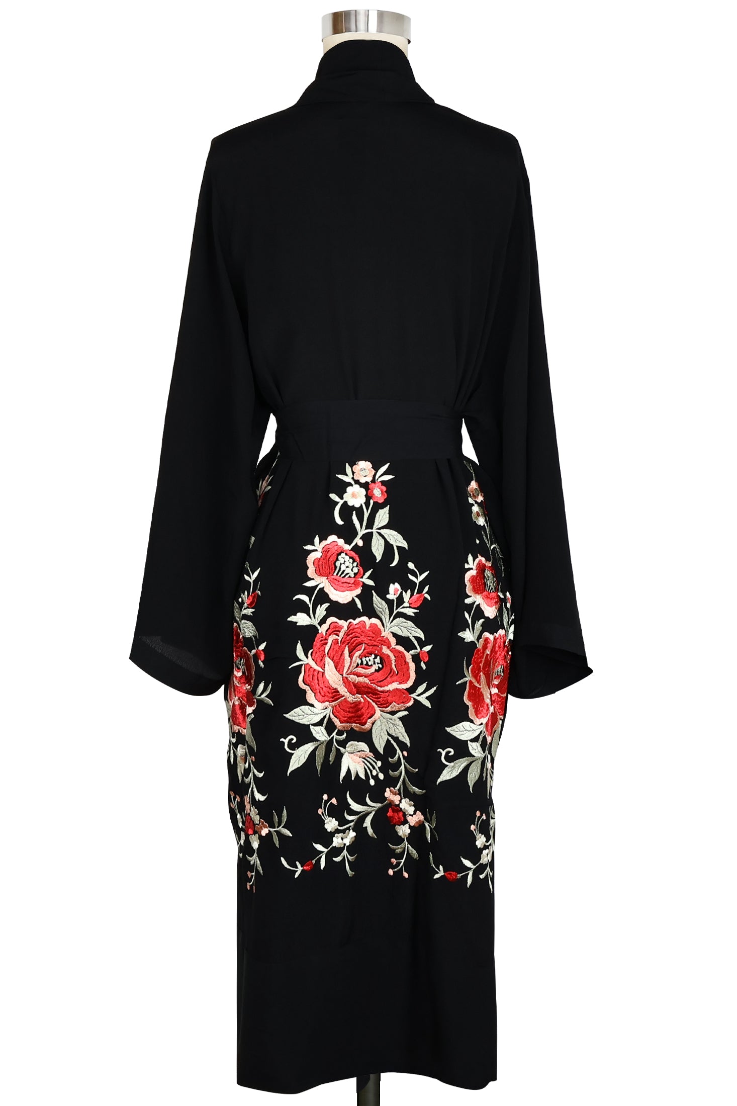 Deco Robe - Red Rose Embroidery S/M Deco Robe - Red Rose Embroidery S/M